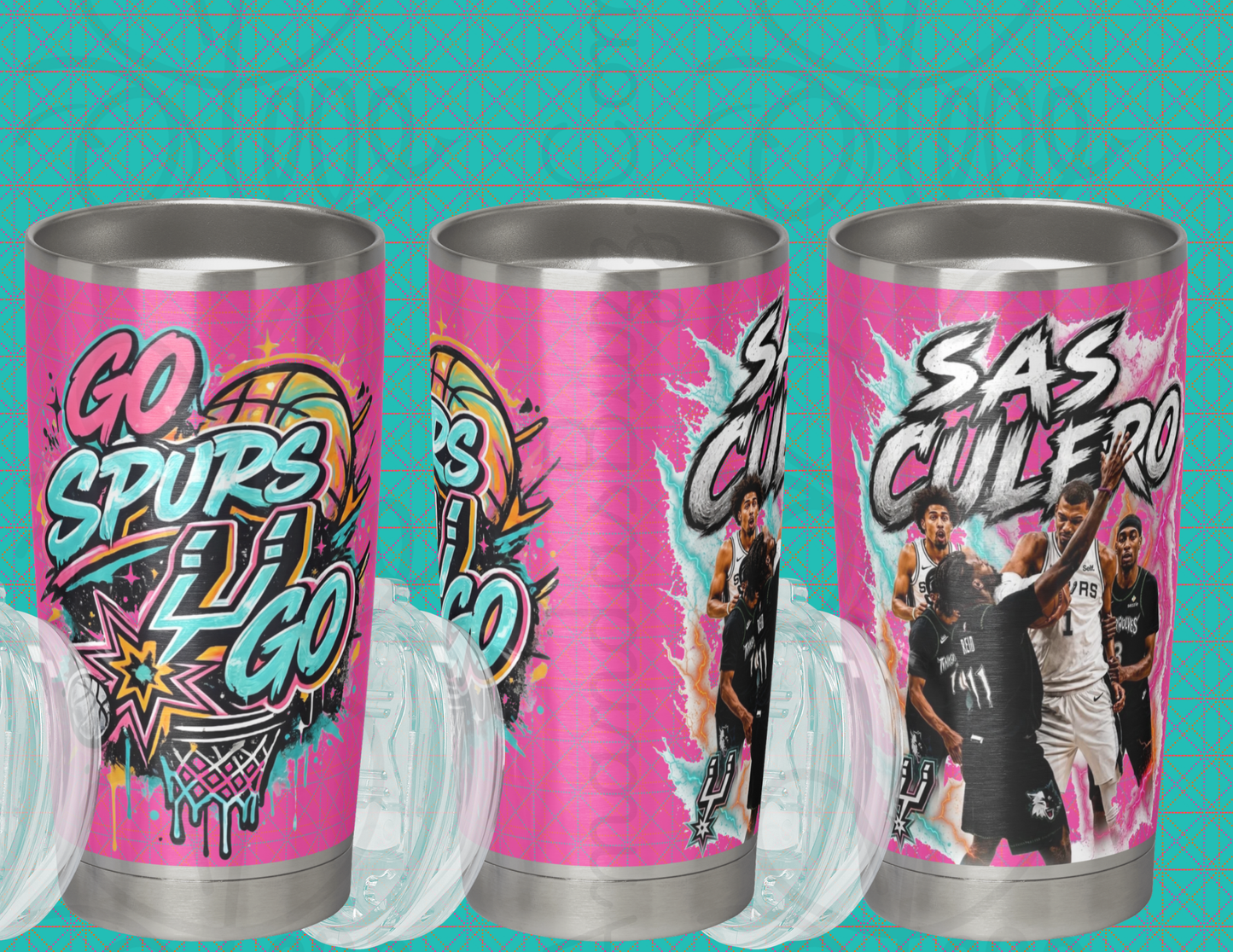 Go Spurs Go 20oz Stainless Steel Tumbler – SAS CULERO Edition