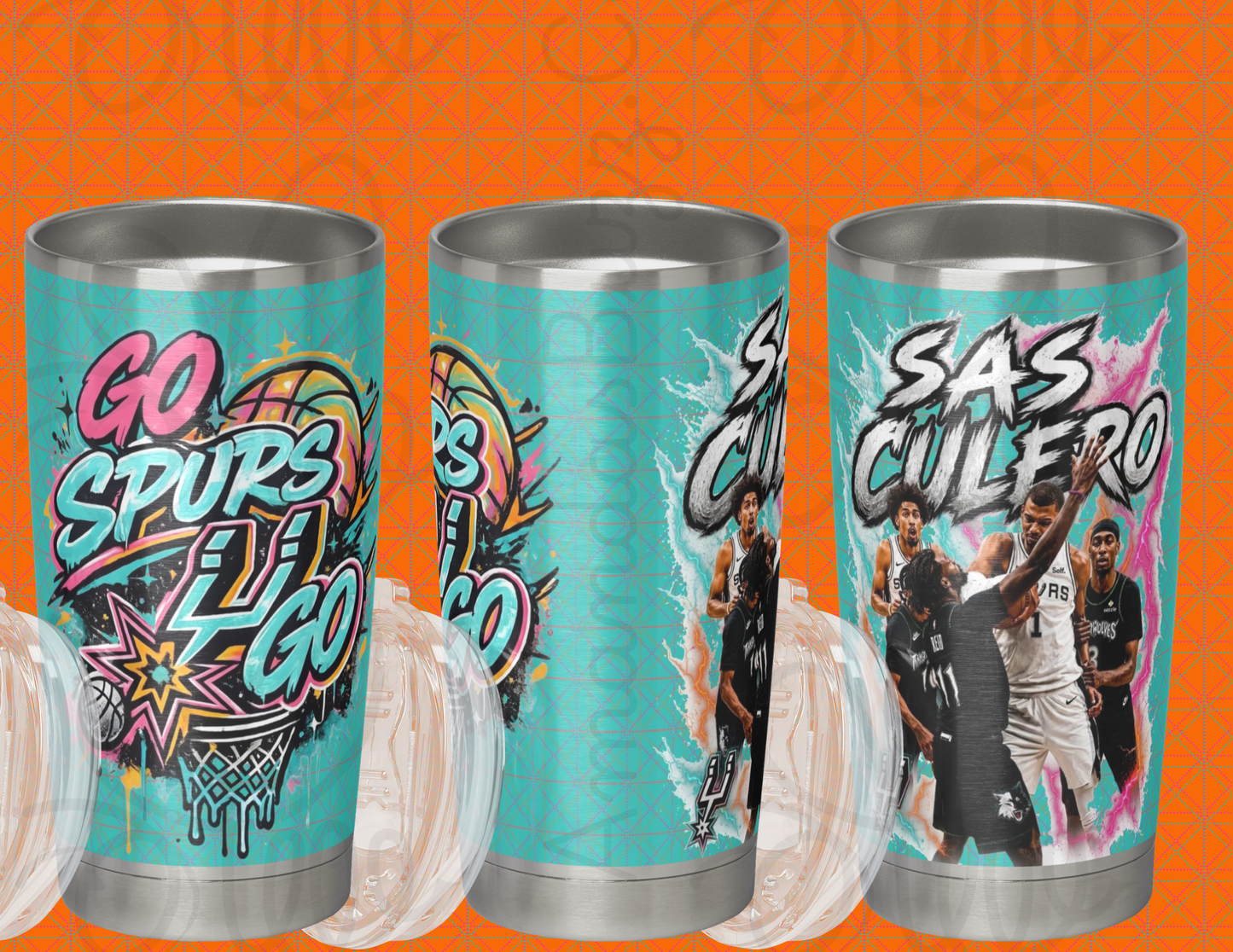 Go Spurs Go 20oz Stainless Steel Tumbler – SAS CULERO Edition