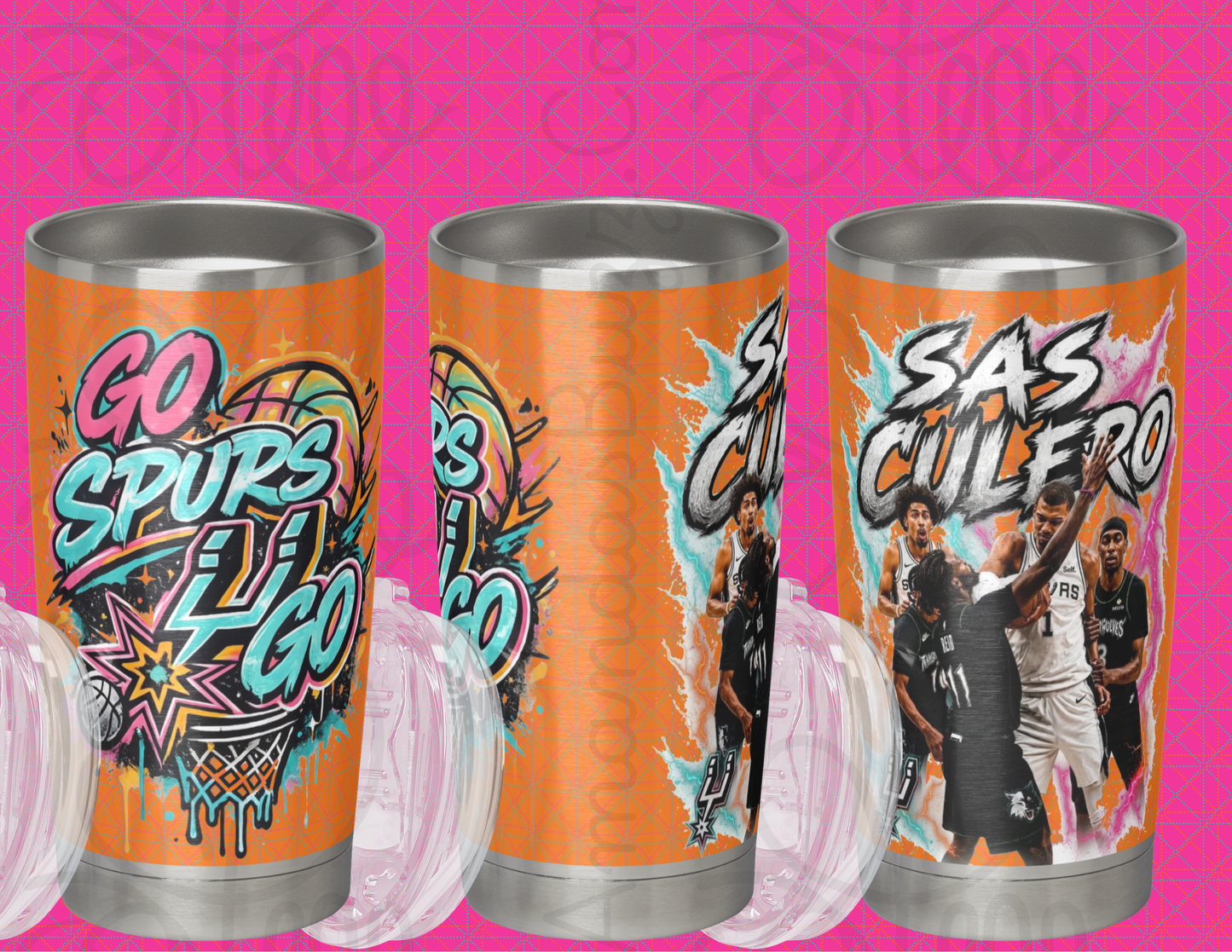 Go Spurs Go 20oz Stainless Steel Tumbler – SAS CULERO Edition