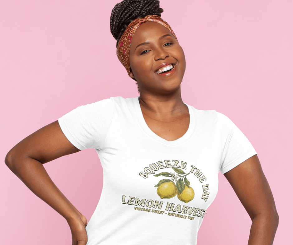 Vintage "Squeeze the Day" Lemon Graphic Tee